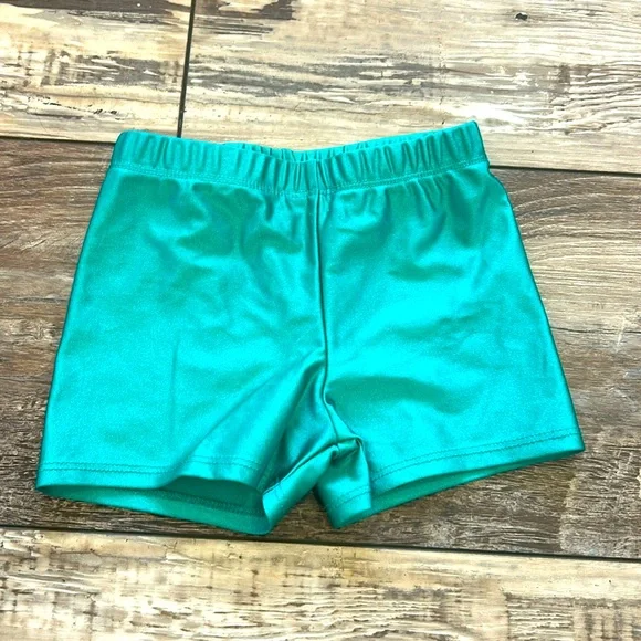 Pixie Lane High Shine Tumble Shorts 💚 Size 6 - Picture 1 of 4